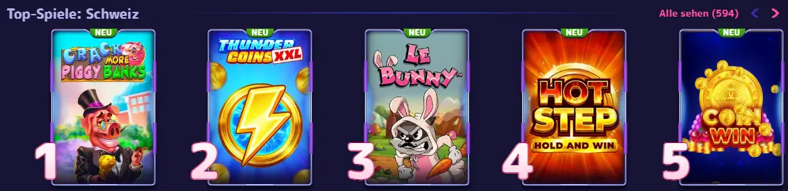 Spielkatalog im Online Casino – Slots, Tischspiele und Live-Casino auf einer Seite