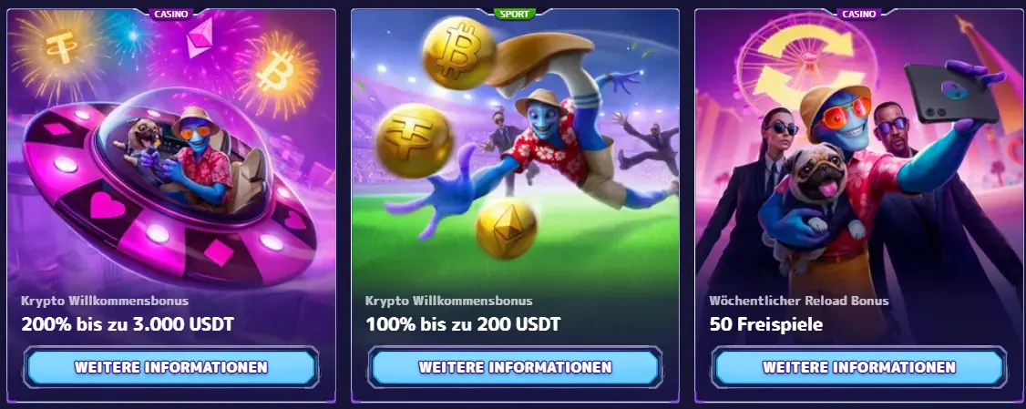 Willkommensbonus – Angebot für die erste Registrierung und die erste Einzahlung